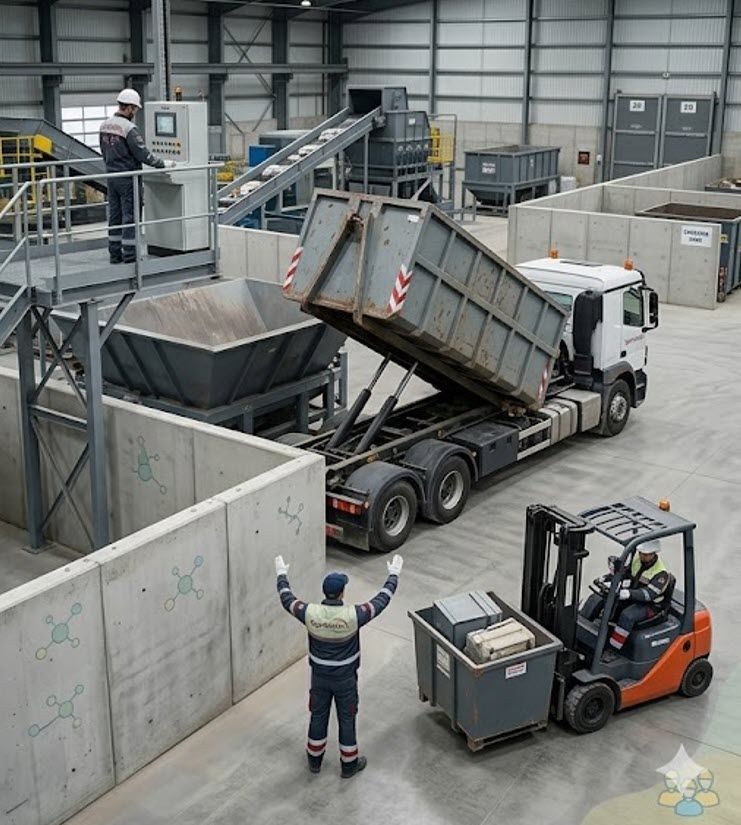 Prise en charge de volumes de déchets pour évacuation et mise en traitement dans un centre de gestion agréé