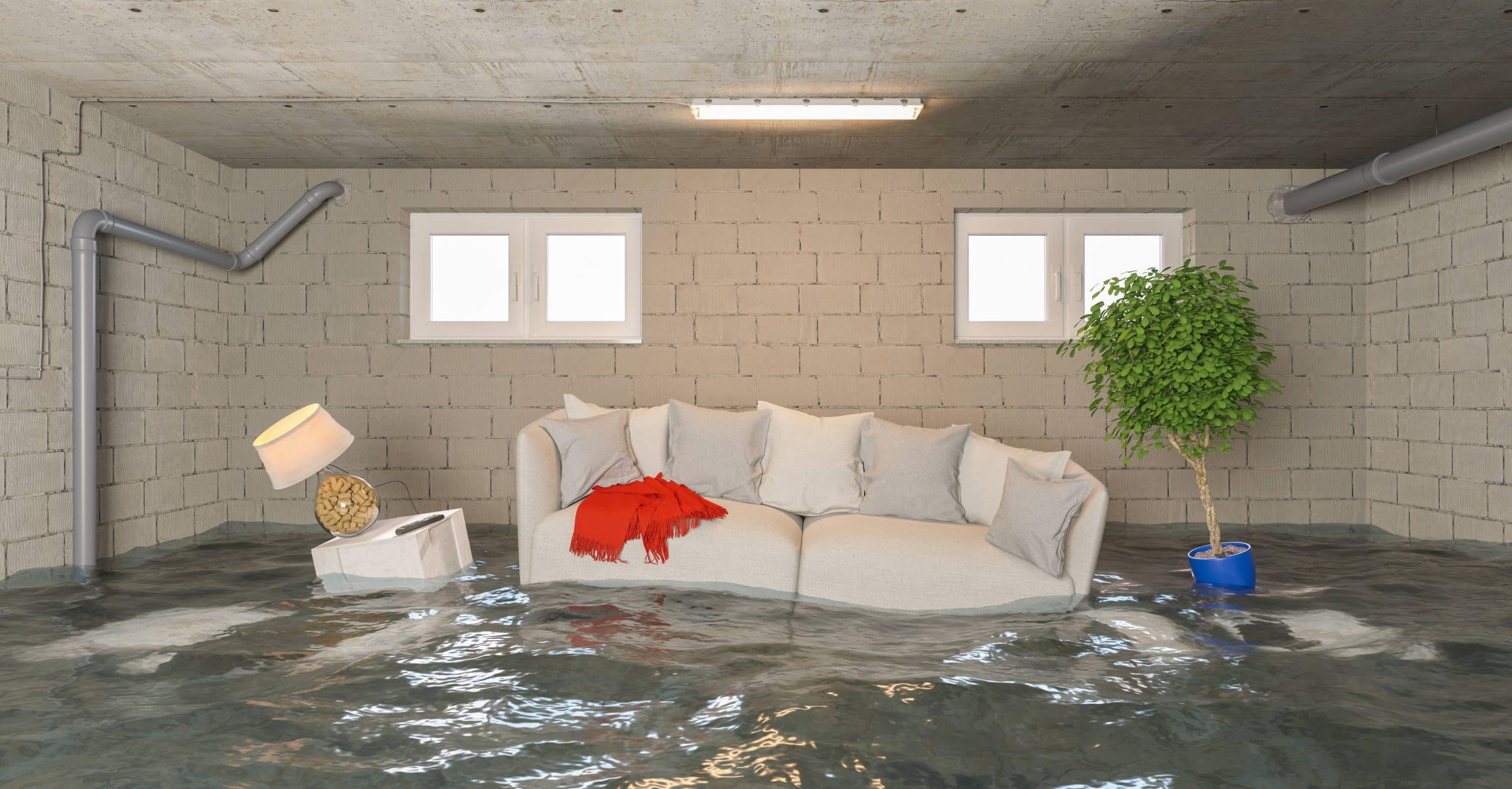 bâtiment nécessitant une intervention post-sinistre après un dégât des eaux